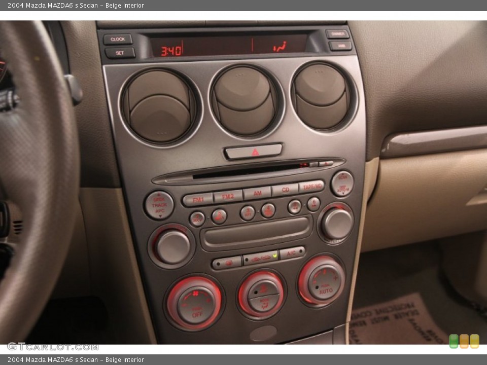 Beige Interior Controls for the 2004 Mazda MAZDA6 s Sedan #108085106