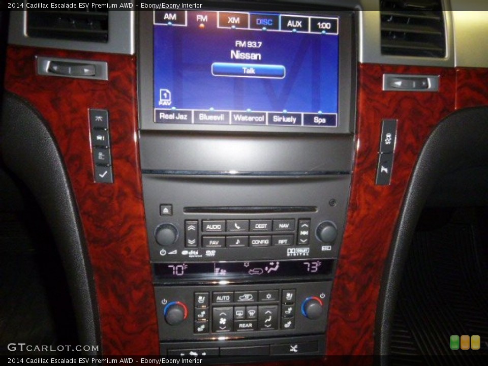 Ebony/Ebony Interior Controls for the 2014 Cadillac Escalade ESV Premium AWD #108086180