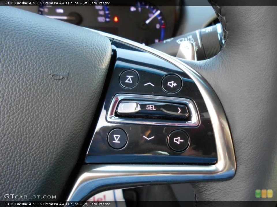 Jet Black Interior Controls for the 2016 Cadillac ATS 3.6 Premium AWD Coupe #108086300