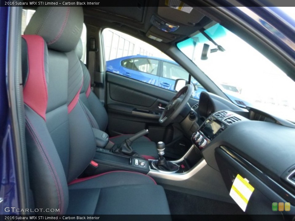 Carbon Black Interior Front Seat for the 2016 Subaru WRX STI Limited #108086495