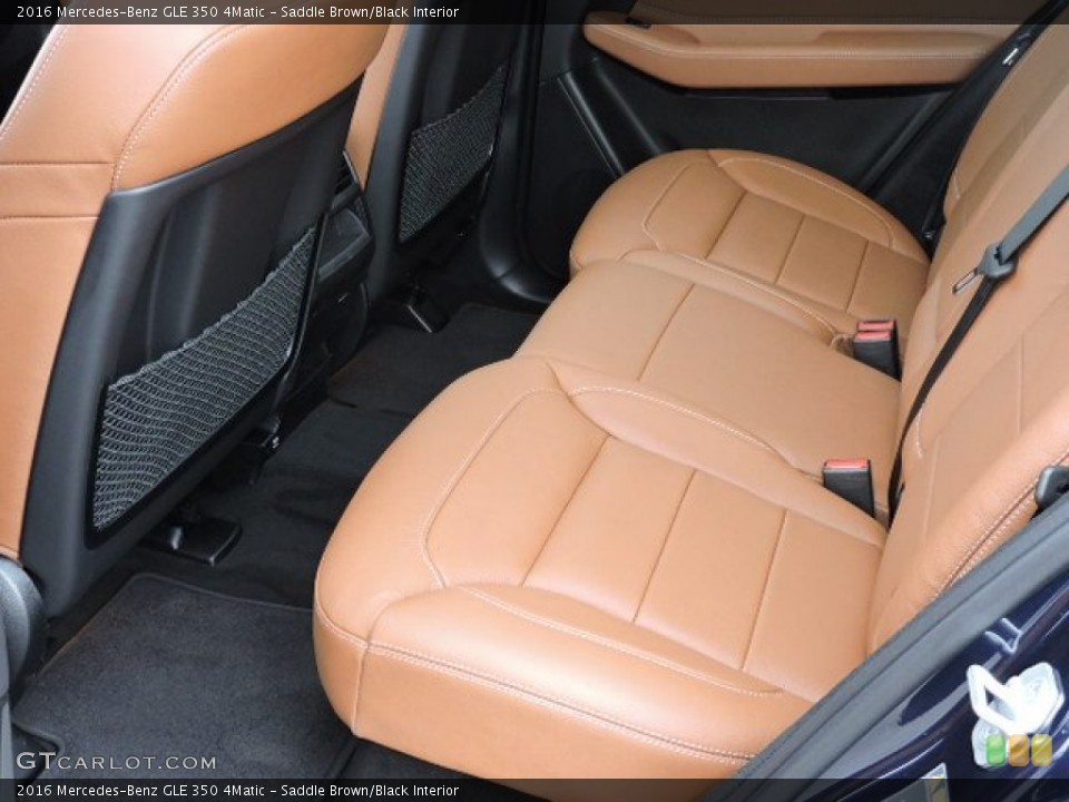Saddle Brown/Black Interior Rear Seat for the 2016 Mercedes-Benz GLE 350 4Matic #108094193