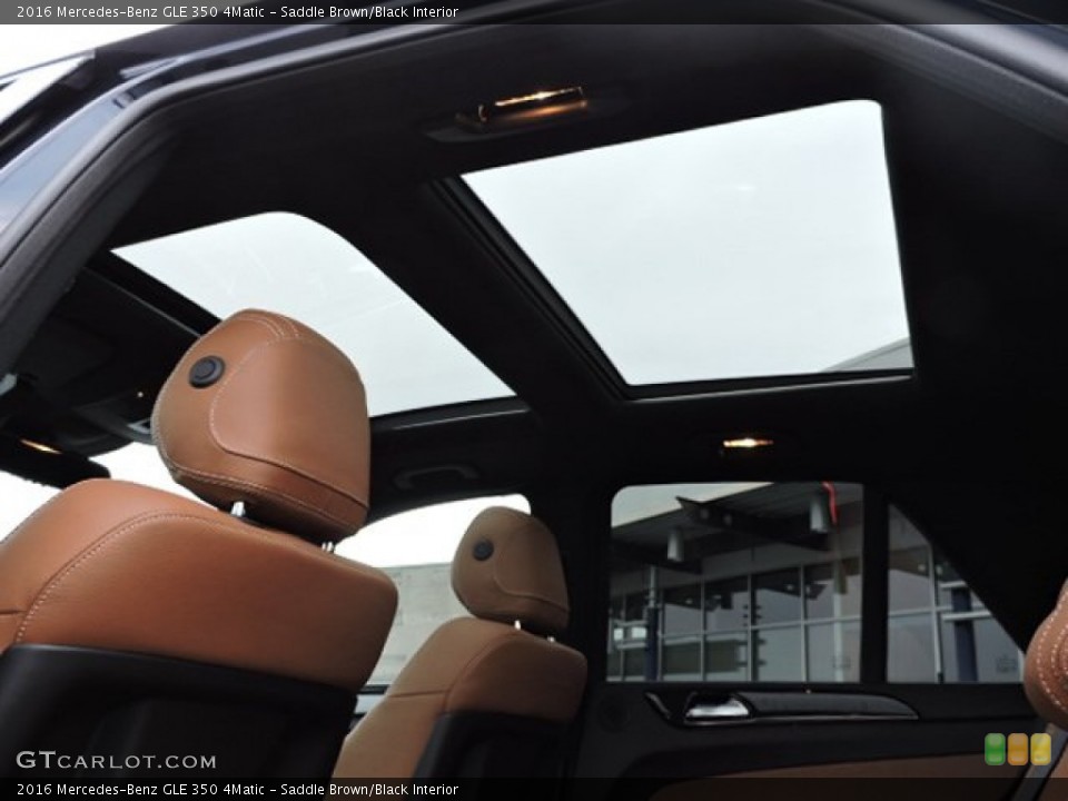 Saddle Brown/Black Interior Sunroof for the 2016 Mercedes-Benz GLE 350 4Matic #108094337