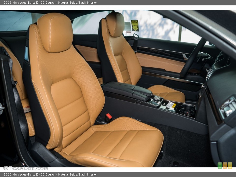 Natural Beige/Black Interior Photo for the 2016 Mercedes-Benz E 400 Coupe #108097508