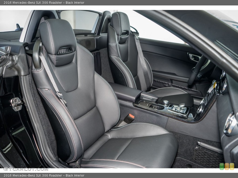 Black Interior Front Seat for the 2016 Mercedes-Benz SLK 300 Roadster #108097946