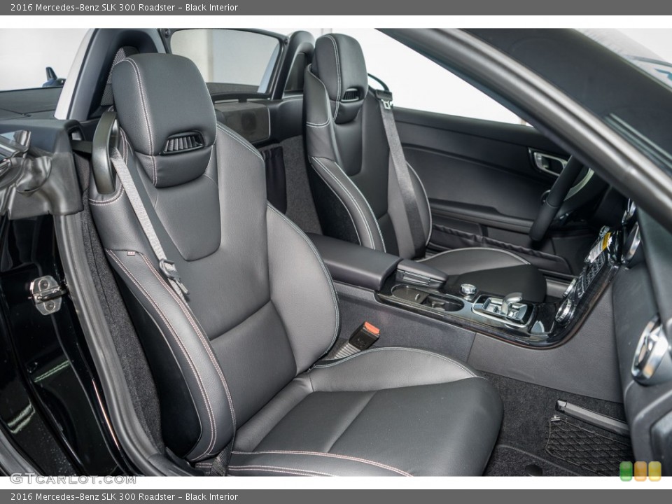 Black Interior Front Seat for the 2016 Mercedes-Benz SLK 300 Roadster #108097946
