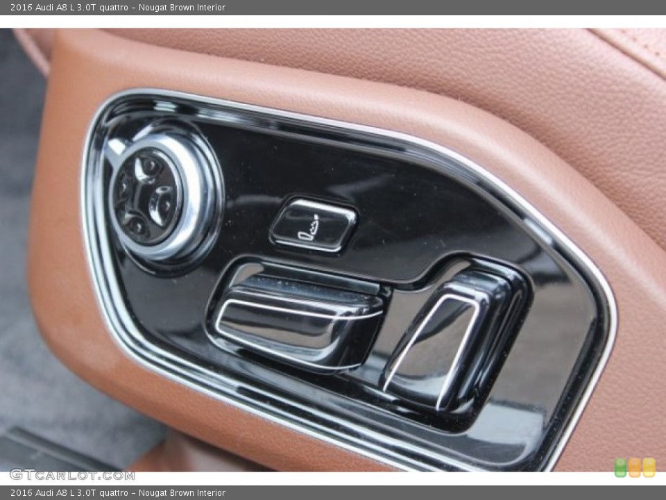 Nougat Brown Interior Controls for the 2016 Audi A8 L 3.0T quattro #108098672