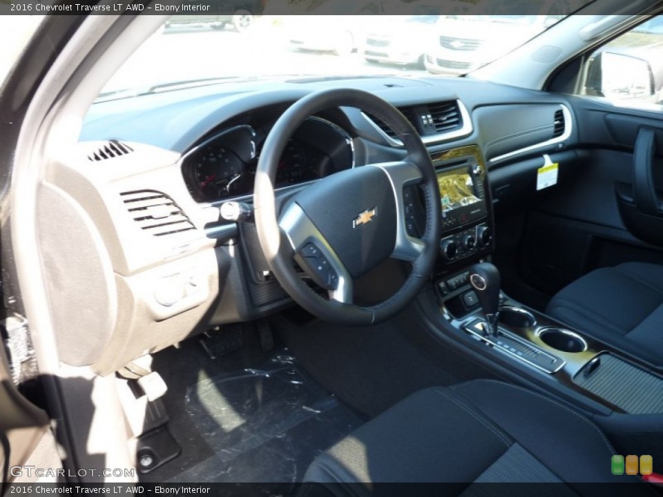 Ebony 2016 Chevrolet Traverse Interiors