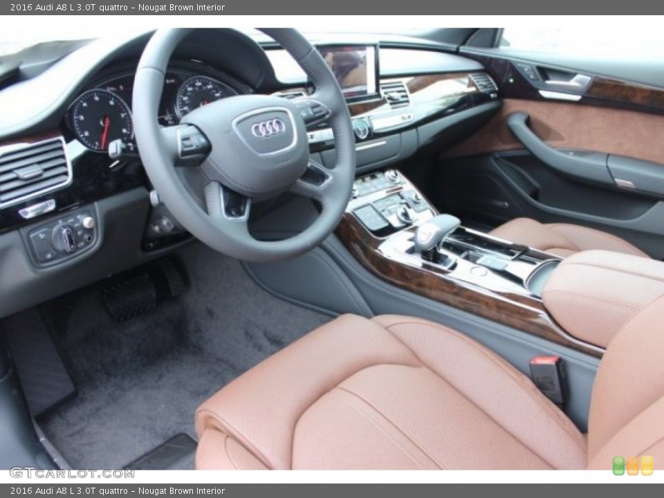 Nougat Brown Interior Prime Interior for the 2016 Audi A8 L 3.0T quattro #108098690