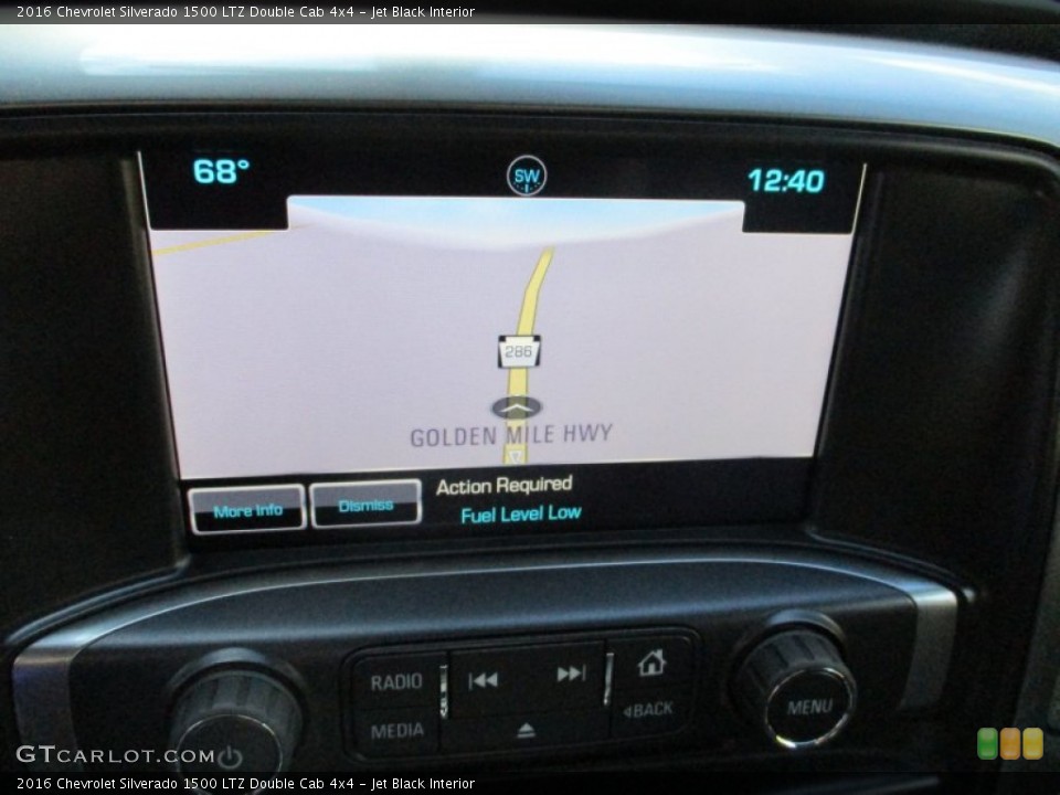 Jet Black Interior Navigation for the 2016 Chevrolet Silverado 1500 LTZ Double Cab 4x4 #108099663