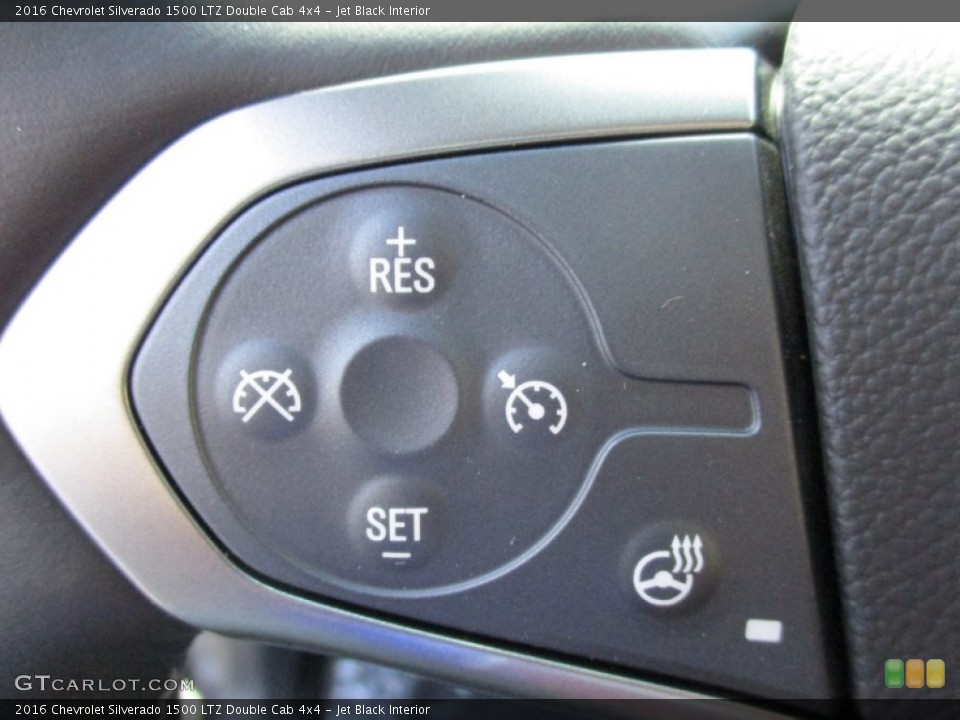 Jet Black Interior Controls for the 2016 Chevrolet Silverado 1500 LTZ Double Cab 4x4 #108099725