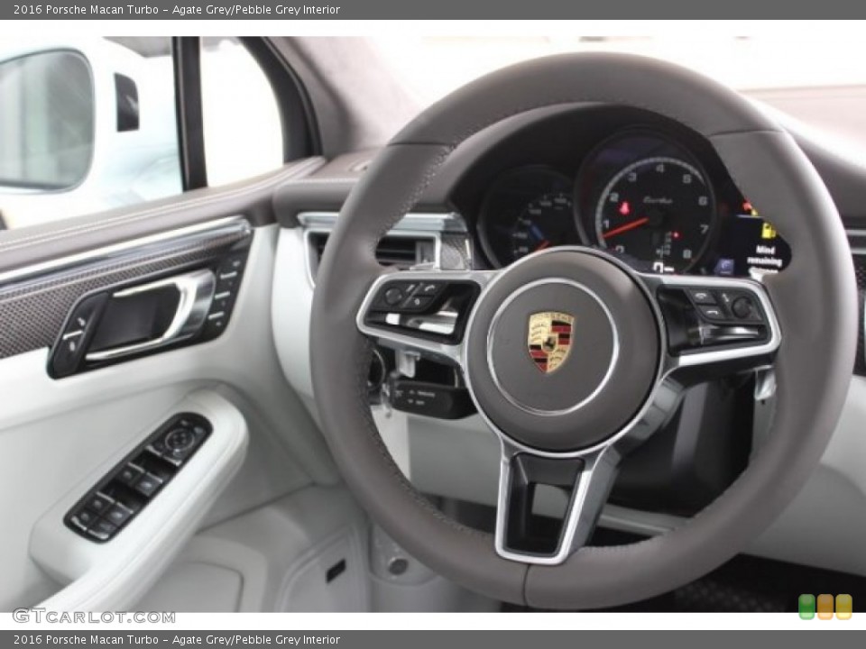 Agate Grey/Pebble Grey Interior Steering Wheel for the 2016 Porsche Macan Turbo #108100094