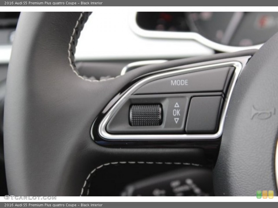 Black Interior Controls for the 2016 Audi S5 Premium Plus quattro Coupe #108100826