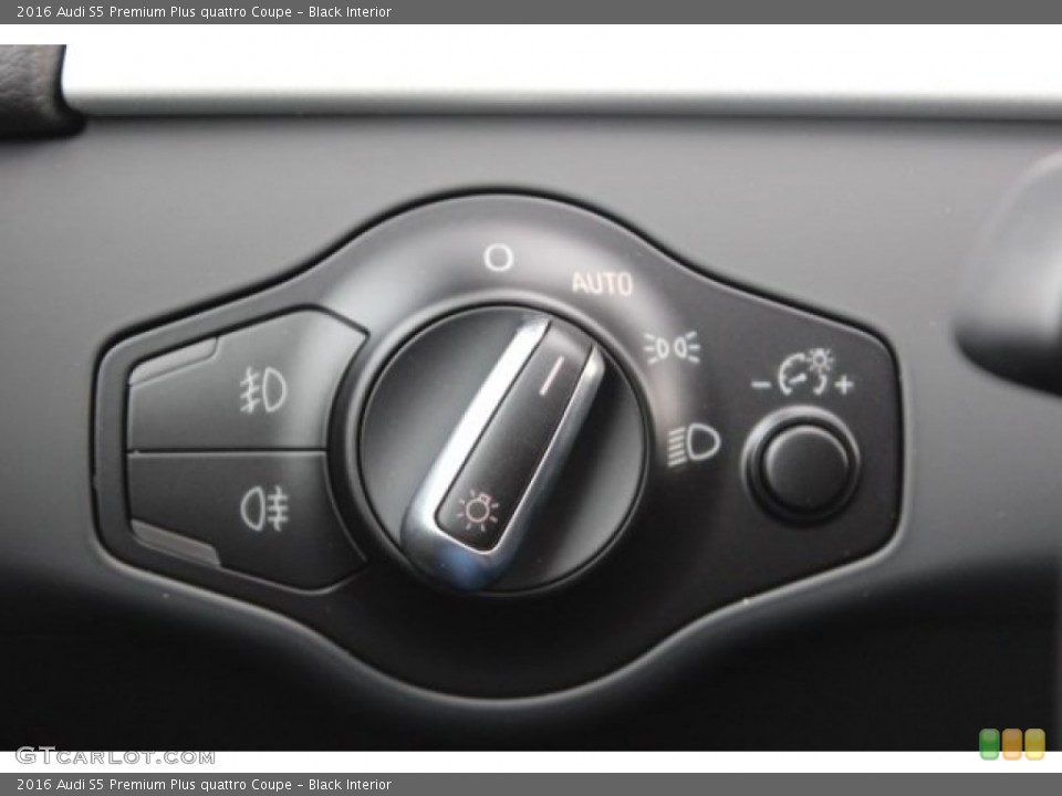 Black Interior Controls for the 2016 Audi S5 Premium Plus quattro Coupe #108100913