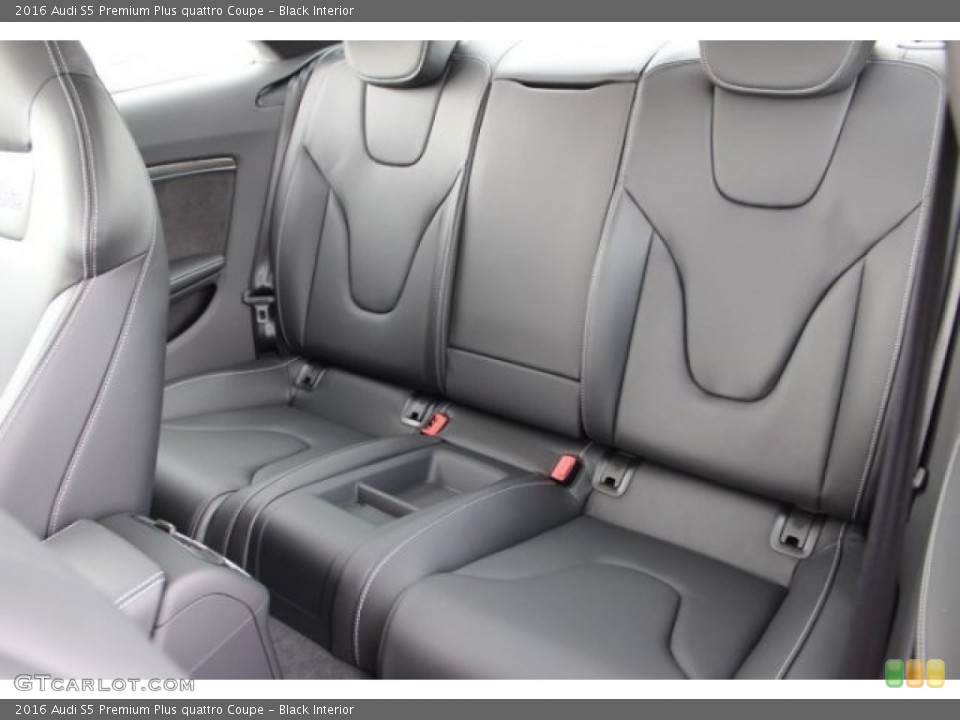 Black Interior Rear Seat for the 2016 Audi S5 Premium Plus quattro Coupe #108100962