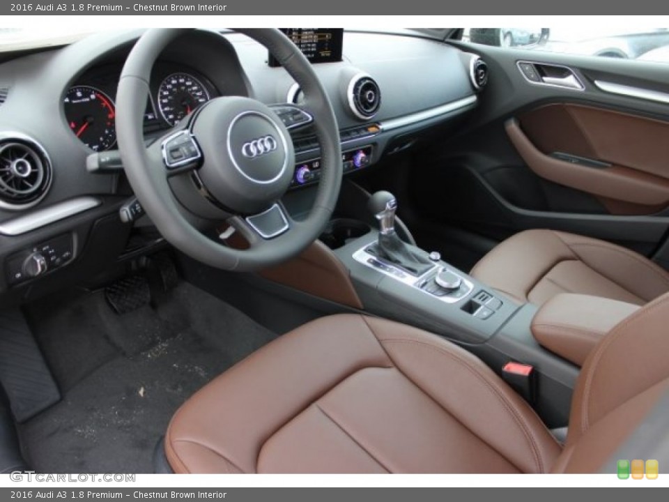 Chestnut Brown Interior Photo for the 2016 Audi A3 1.8 Premium #108101324