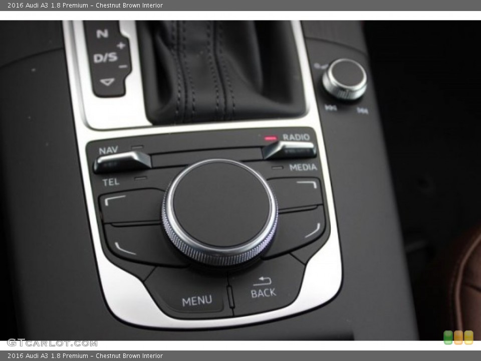 Chestnut Brown Interior Controls for the 2016 Audi A3 1.8 Premium #108101421