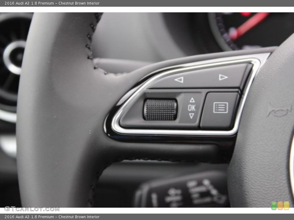 Chestnut Brown Interior Controls for the 2016 Audi A3 1.8 Premium #108101528