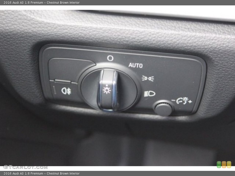 Chestnut Brown Interior Controls for the 2016 Audi A3 1.8 Premium #108101569