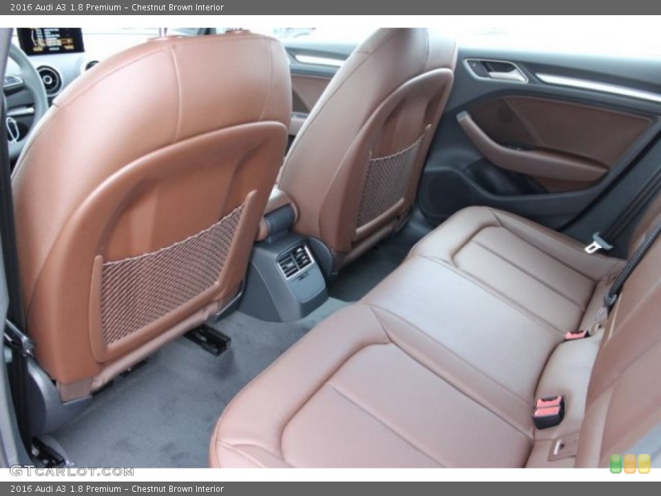 Chestnut Brown Interior Rear Seat for the 2016 Audi A3 1.8 Premium #108101624