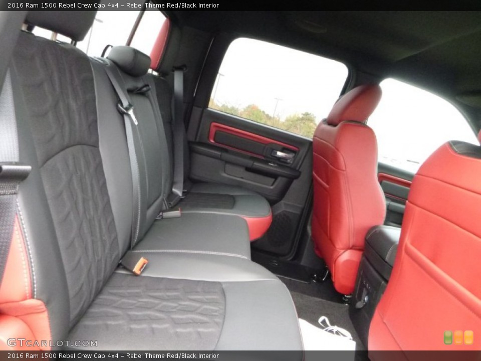Rebel Theme Red/Black Interior Rear Seat for the 2016 Ram 1500 Rebel Crew Cab 4x4 #108111894