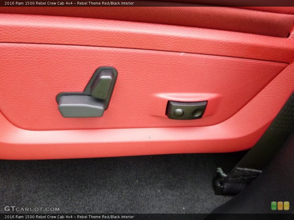 Rebel Theme Red/Black Interior Controls for the 2016 Ram 1500 Rebel Crew Cab 4x4 #108112065