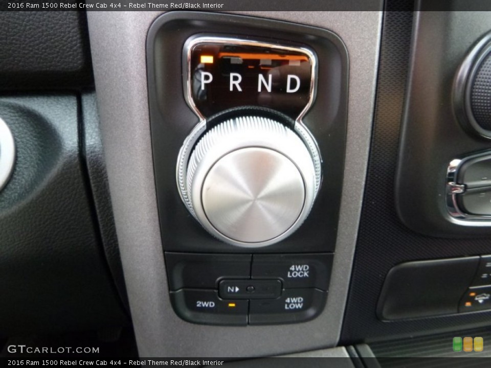 Rebel Theme Red/Black Interior Controls for the 2016 Ram 1500 Rebel Crew Cab 4x4 #108112158