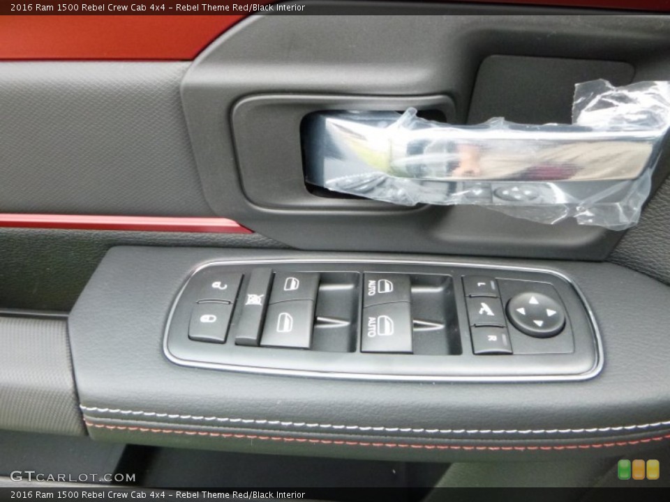 Rebel Theme Red/Black Interior Controls for the 2016 Ram 1500 Rebel Crew Cab 4x4 #108112181