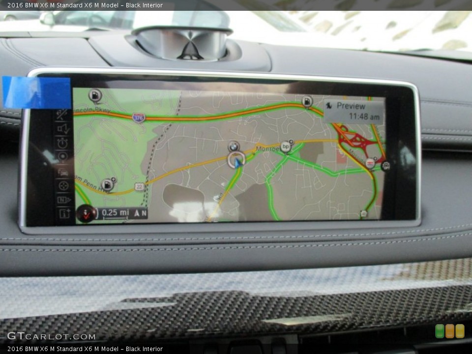 Black Interior Navigation for the 2016 BMW X6 M  #108115890