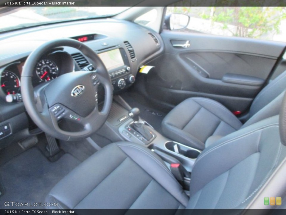 Black Interior Front Seat for the 2016 Kia Forte EX Sedan #108115905