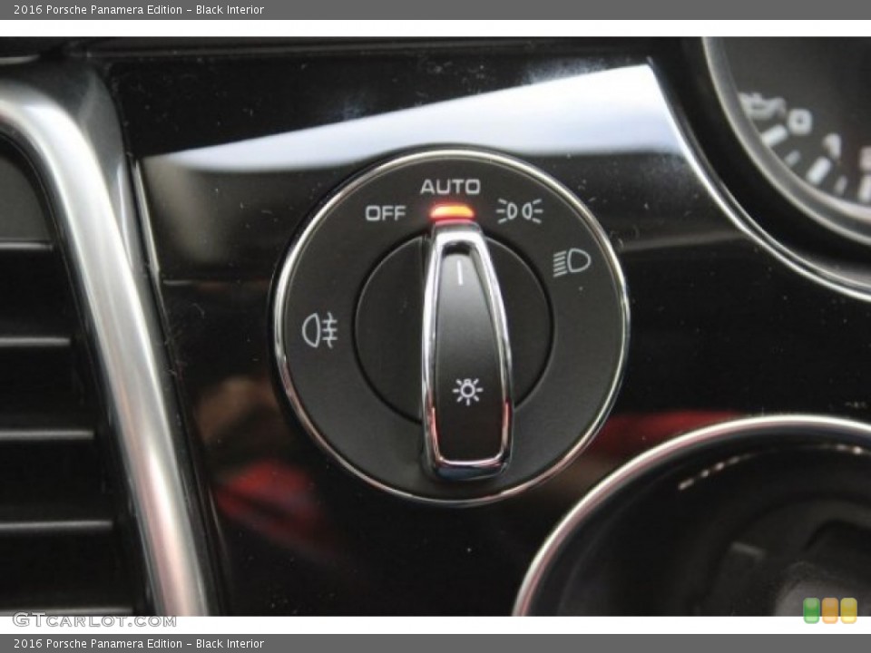 Black Interior Controls for the 2016 Porsche Panamera Edition #108120072