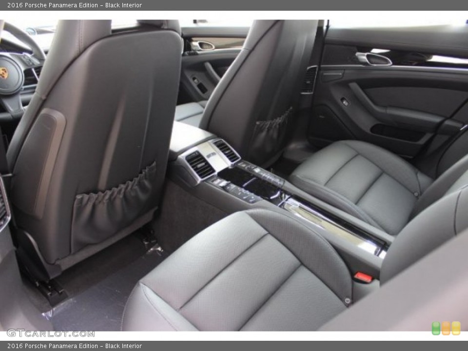Black Interior Rear Seat for the 2016 Porsche Panamera Edition #108120129