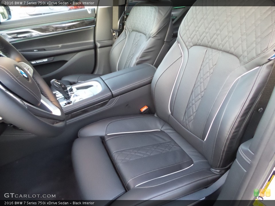 Black Interior Photo for the 2016 BMW 7 Series 750i xDrive Sedan #108120285