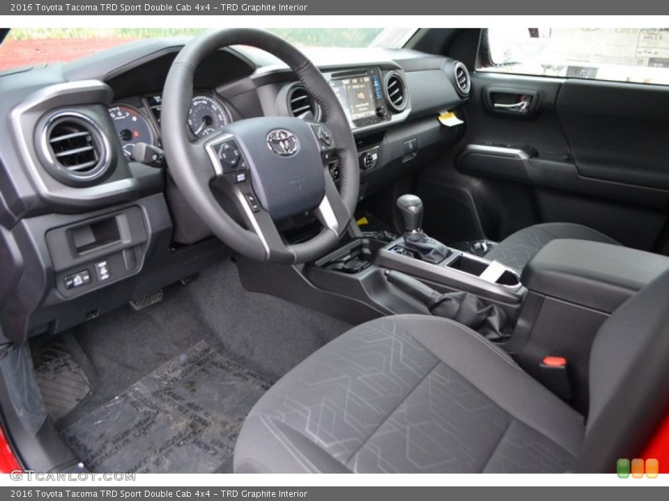 TRD Graphite Interior Photo for the 2016 Toyota Tacoma TRD Sport Double Cab 4x4 #108120510