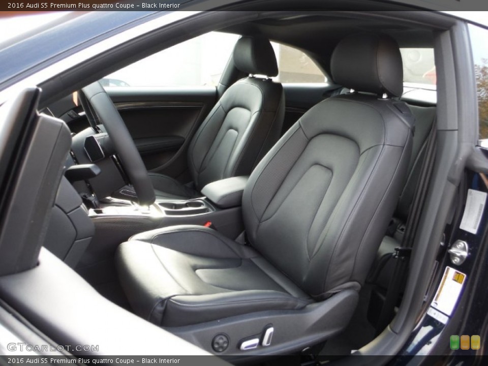 Black Interior Front Seat for the 2016 Audi S5 Premium Plus quattro Coupe #108124344