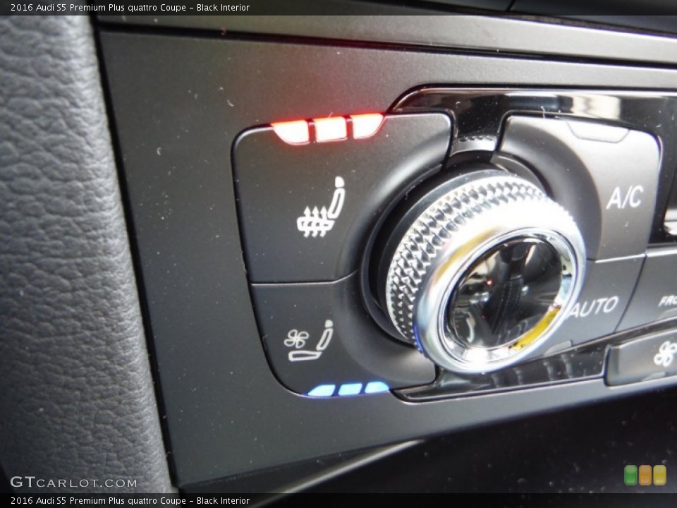 Black Interior Controls for the 2016 Audi S5 Premium Plus quattro Coupe #108124500