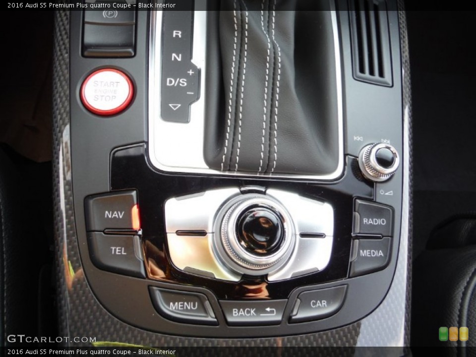 Black Interior Controls for the 2016 Audi S5 Premium Plus quattro Coupe #108124542