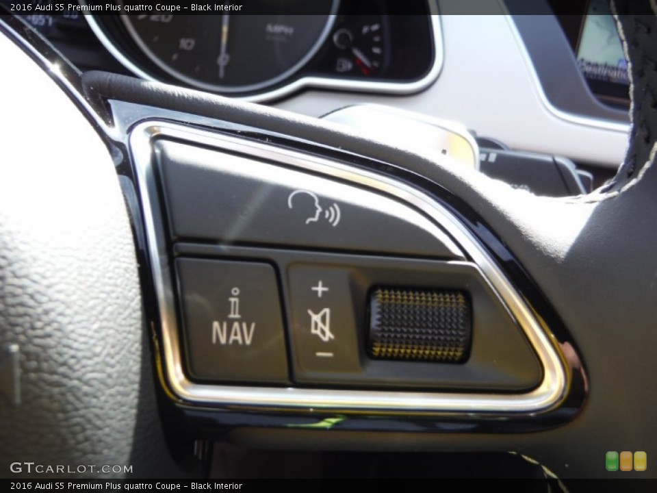 Black Interior Controls for the 2016 Audi S5 Premium Plus quattro Coupe #108124629