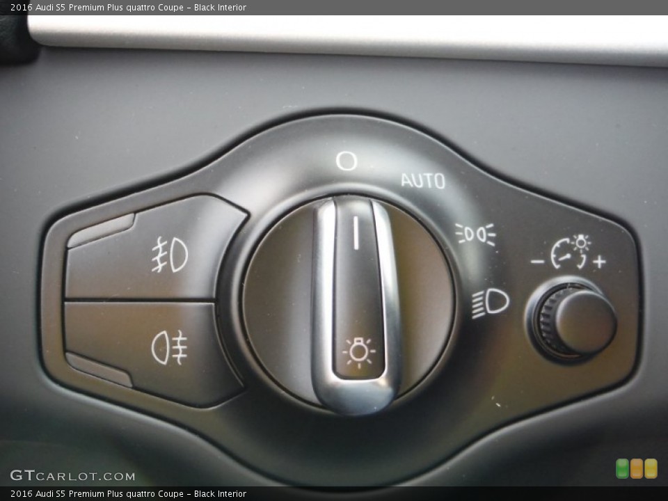 Black Interior Controls for the 2016 Audi S5 Premium Plus quattro Coupe #108124695