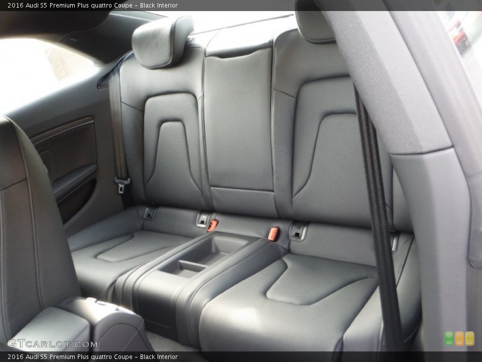 Black Interior Rear Seat for the 2016 Audi S5 Premium Plus quattro Coupe #108124713