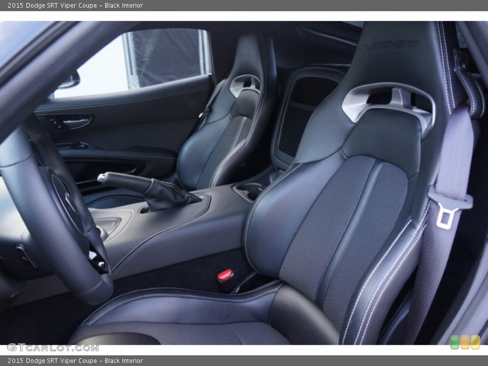 Black Interior Front Seat for the 2015 Dodge SRT Viper Coupe #108135156