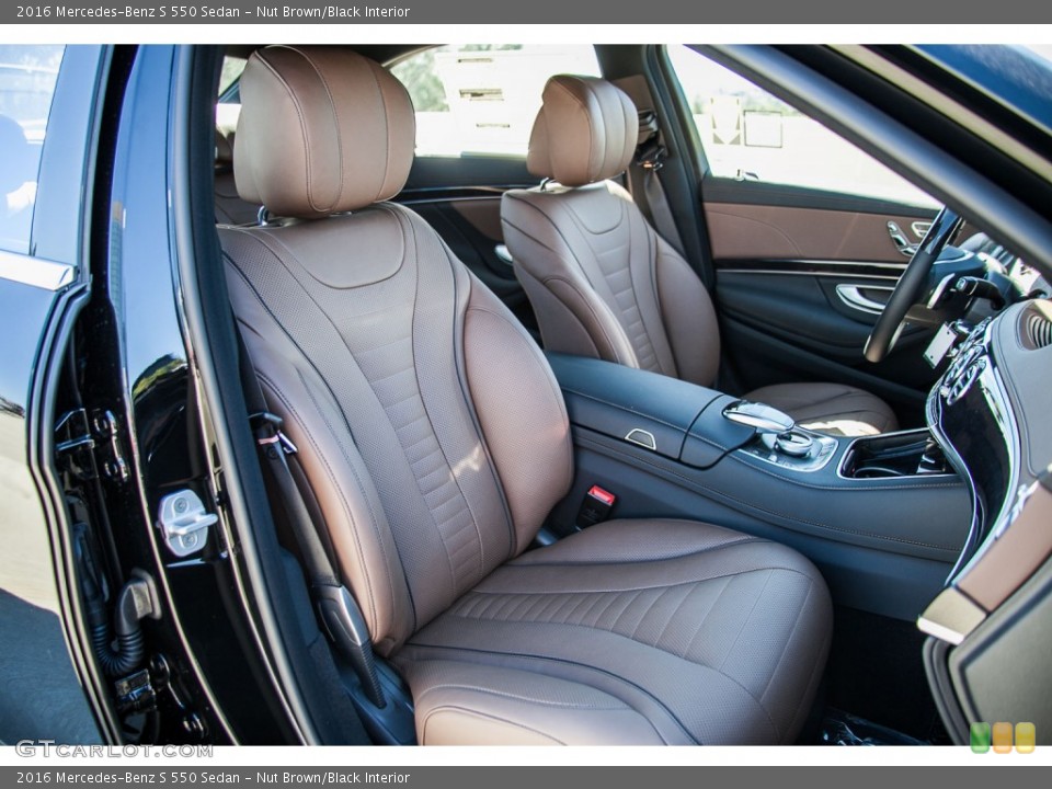 Nut Brown/Black Interior Front Seat for the 2016 Mercedes-Benz S 550 Sedan #108135498