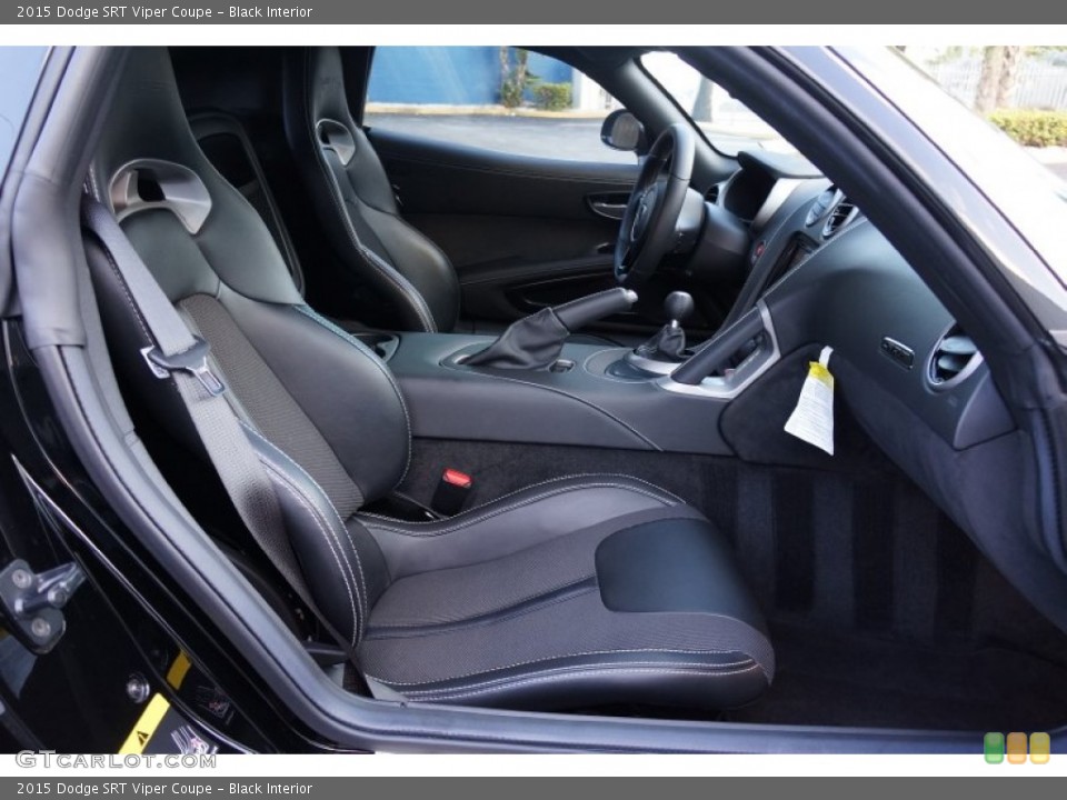 Black Interior Front Seat for the 2015 Dodge SRT Viper Coupe #108135927