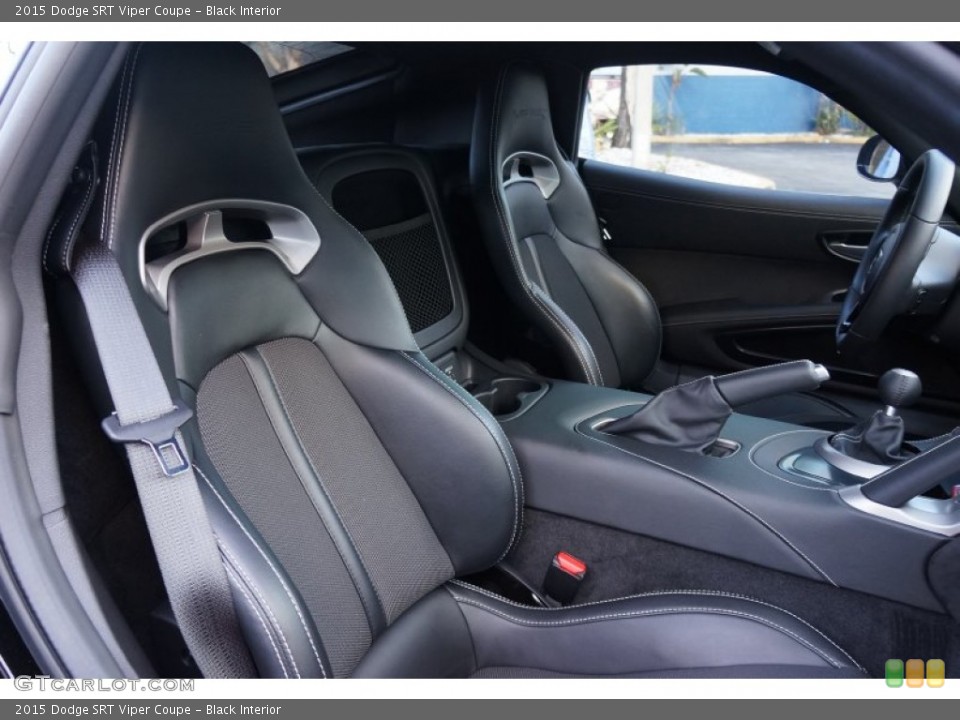 Black Interior Front Seat for the 2015 Dodge SRT Viper Coupe #108135945