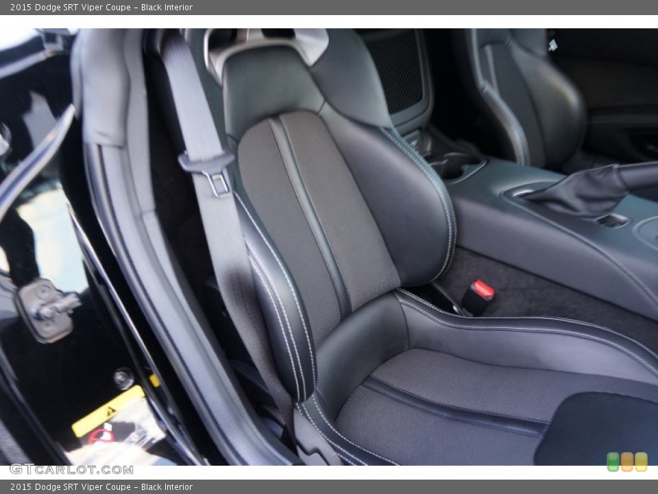 Black Interior Front Seat for the 2015 Dodge SRT Viper Coupe #108135960