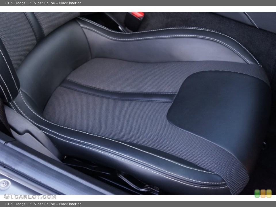 Black Interior Front Seat for the 2015 Dodge SRT Viper Coupe #108135993