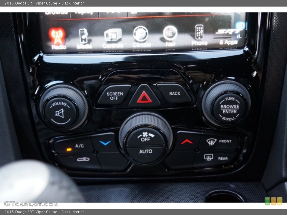 Black Interior Controls for the 2015 Dodge SRT Viper Coupe #108136151