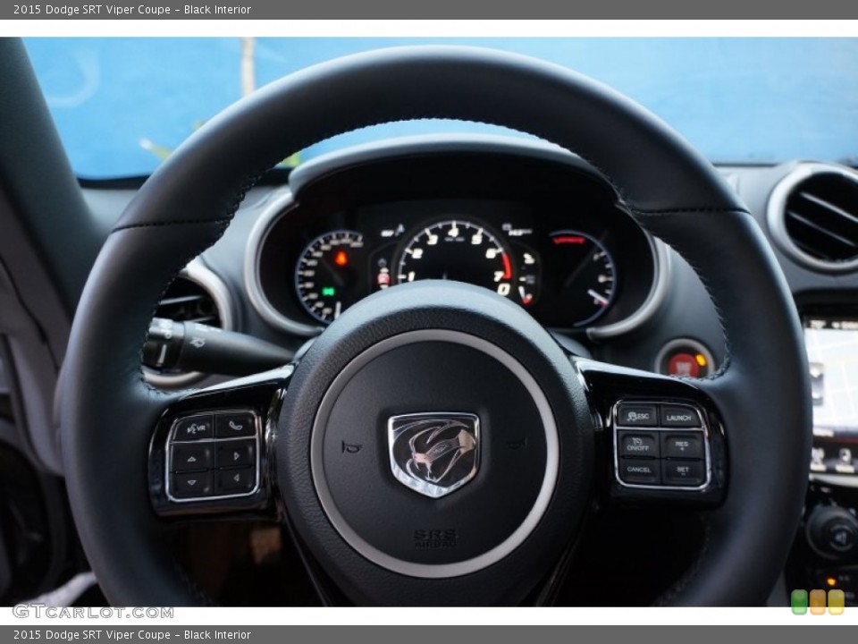 Black Interior Steering Wheel for the 2015 Dodge SRT Viper Coupe #108136230