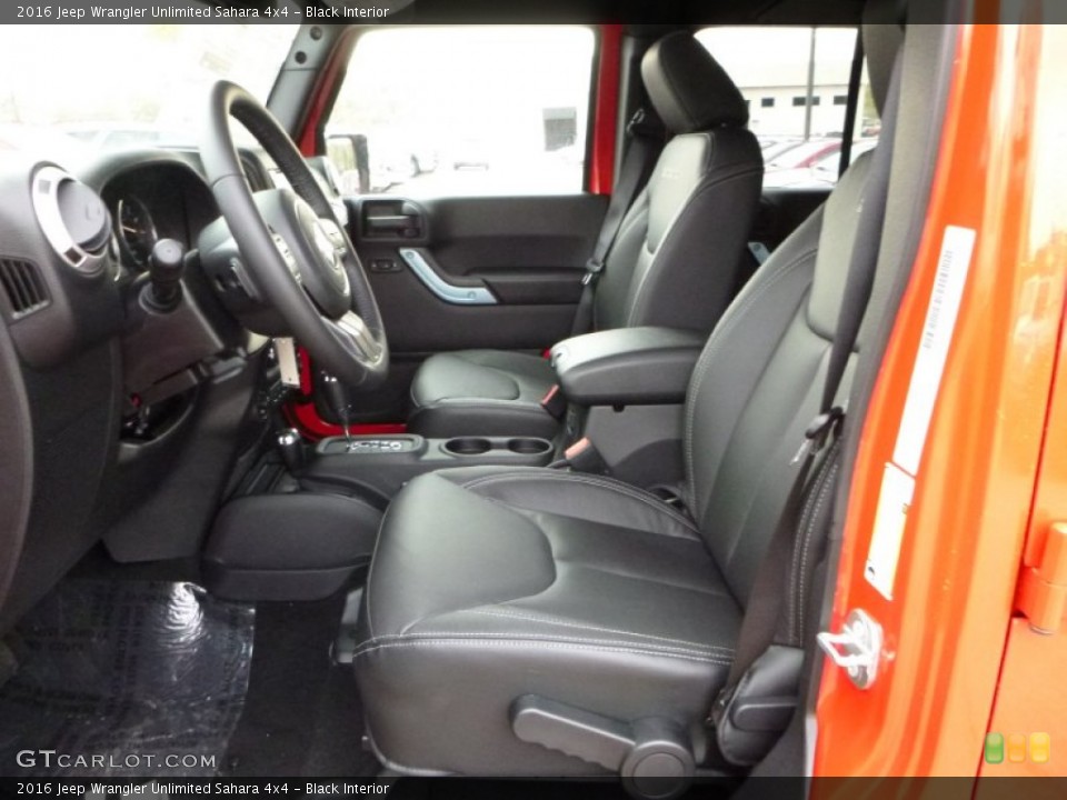 Black Interior Photo for the 2016 Jeep Wrangler Unlimited Sahara 4x4 #108137922