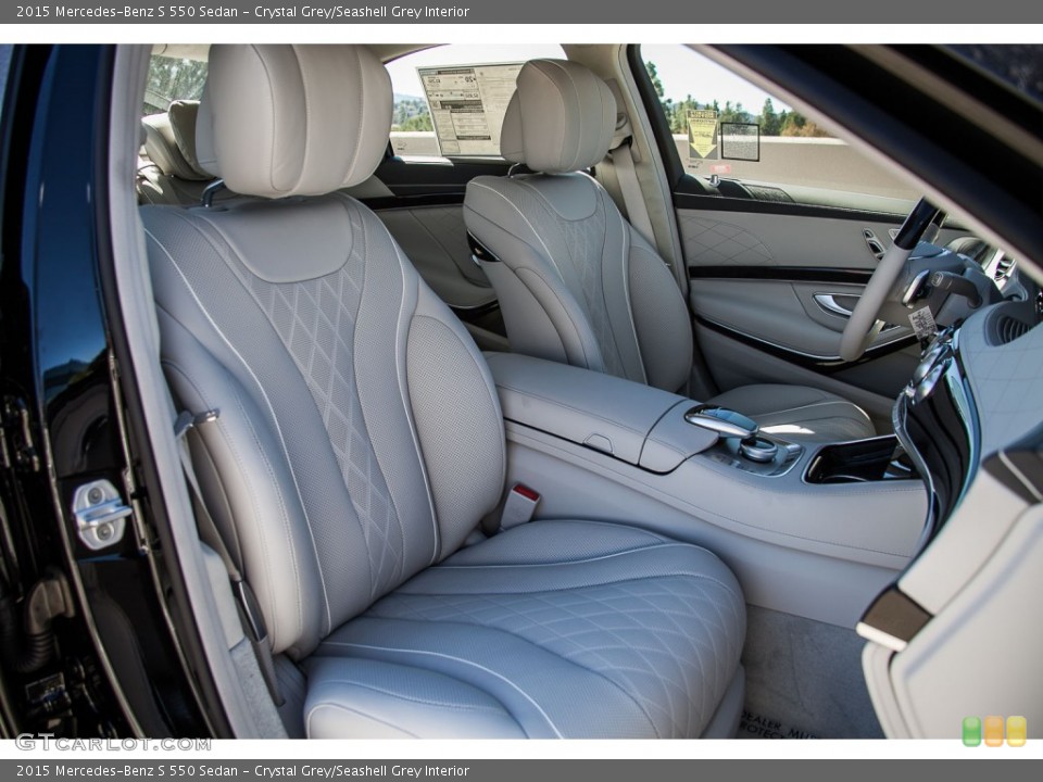 Crystal Grey/Seashell Grey Interior Front Seat for the 2015 Mercedes-Benz S 550 Sedan #108138186