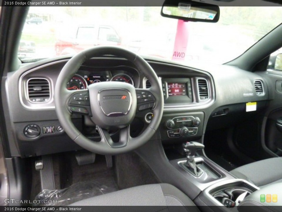 Black 2016 Dodge Charger Interiors